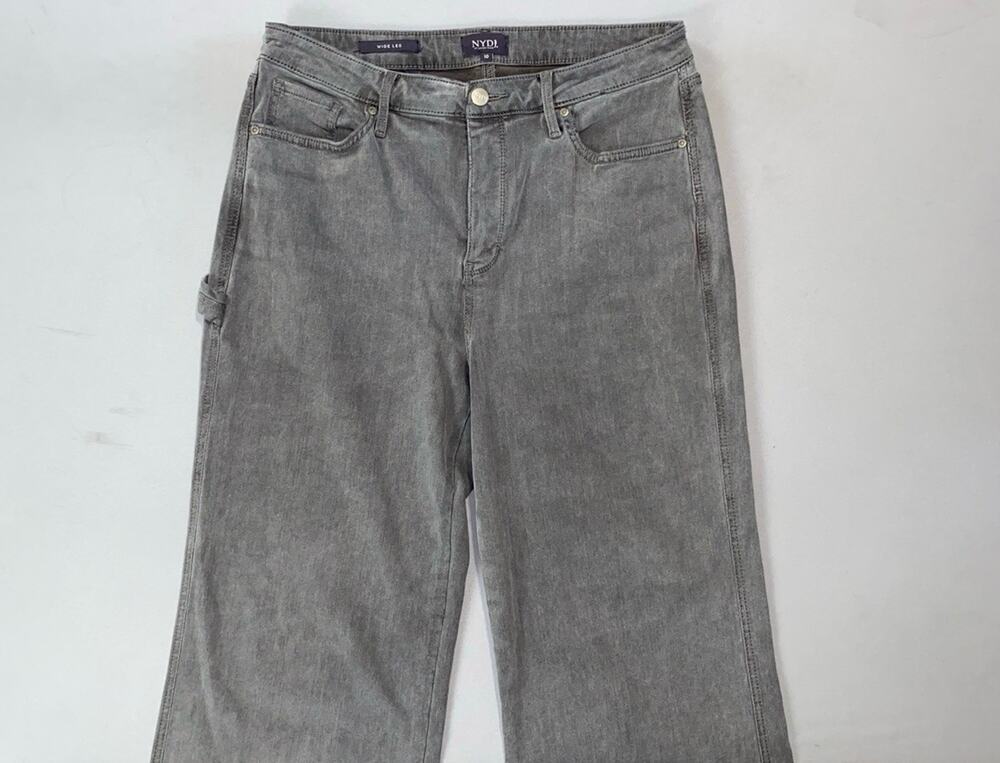 NYDJ Lift/Tuck 'Wide Leg' Relaxed Fit Stretch Carpenter Jeans. Women's 10, GUC!